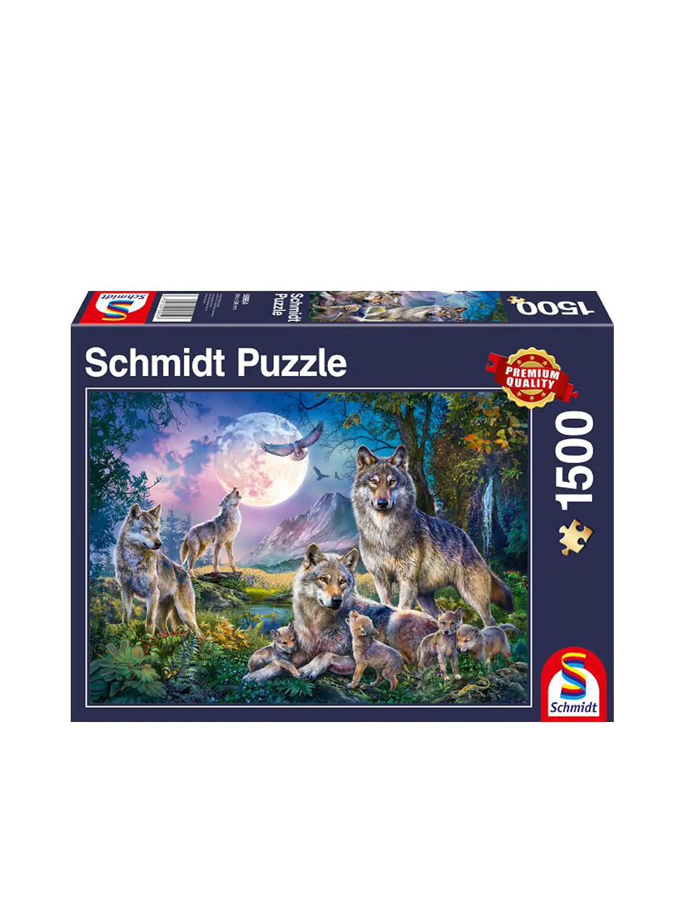 SCHMIDT-SPIELE | Puzzle - Wölfe 1500 Teile | 